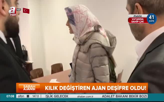 A Haber canlı yayında kılık değiştiren ajanı deşifre etti