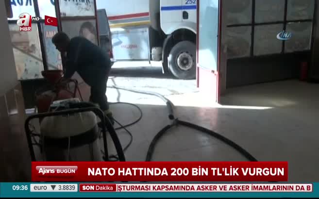 NATO hattında 200 bin TL'lik vurgun