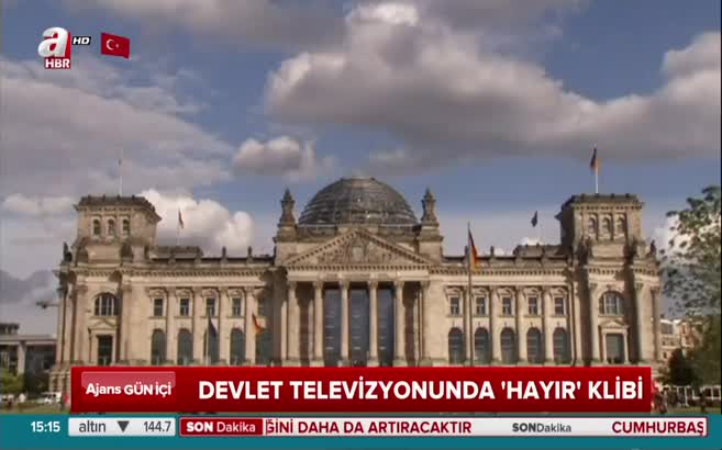 Devlet televizyonunda 'Hayır' klibi