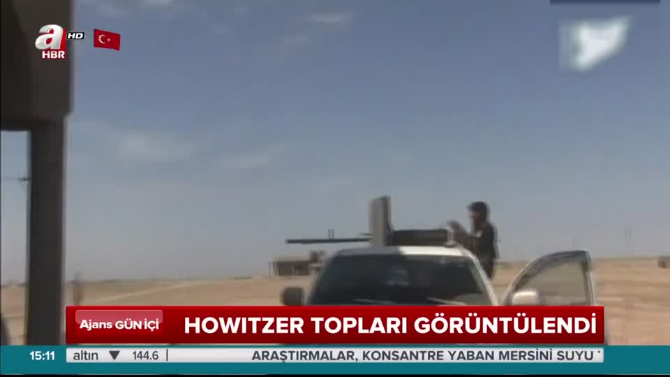 Howitzer topları görüntülendi