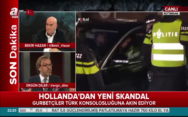 Bakan Kaya'nın konvoyu Hollanda'da durduruldu