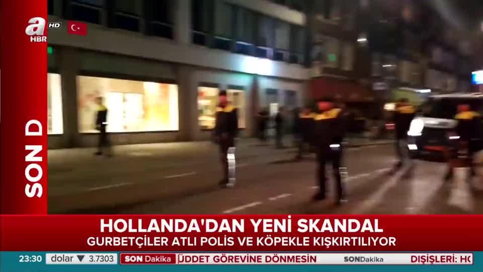 Hollanda polisi gurbetçilere saldırdı