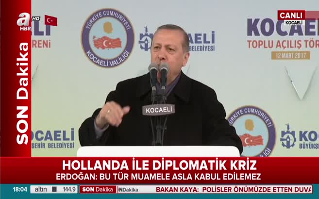 Erdoğan, Hollanda Başbakanı'nın küstah cevabını açıkladı