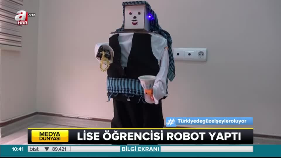 Lise öğrencisi robot yaptı