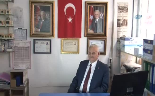 Başbakan Yıldırım benzeriyle buluştu