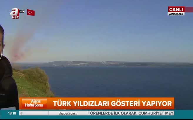 Çanakkale'de 'Türk Yıldızları' gösteri yaptı