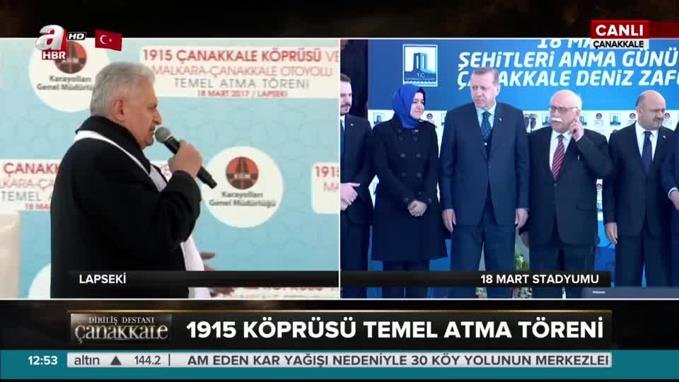 Erdoğan ve Yıldırım 1915 Çanakkale Köprüsü’nün temelini attı