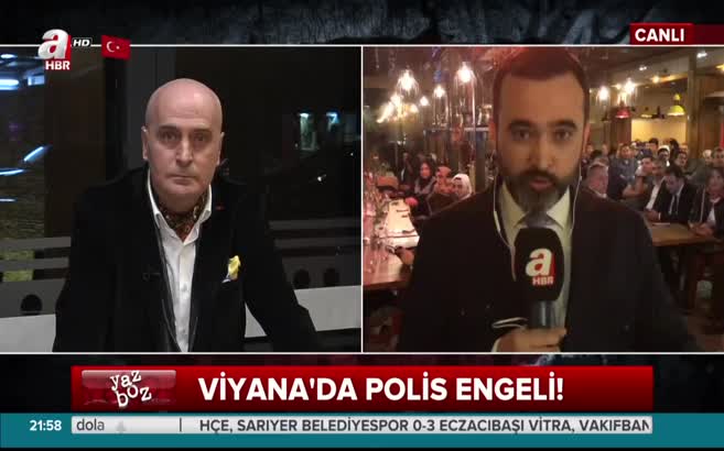 Viyana'da Türkiye'ye polis engeli