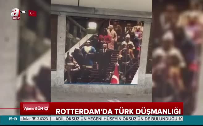 Rotterdam’da Türk düşmanlığı! Erdoğan posterleri kaldırıldı