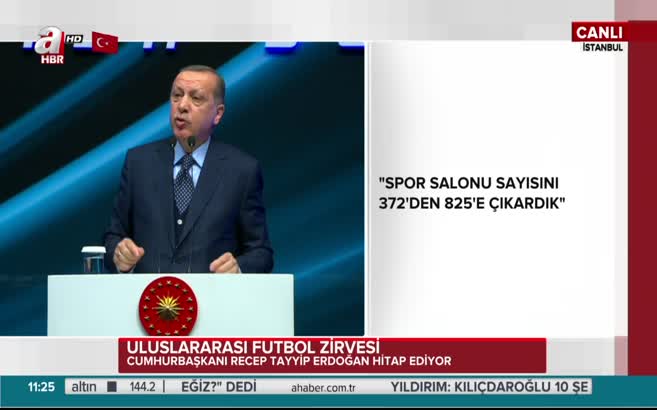 Cumhurbaşkanı Erdoğan'dan stat müjdesi
