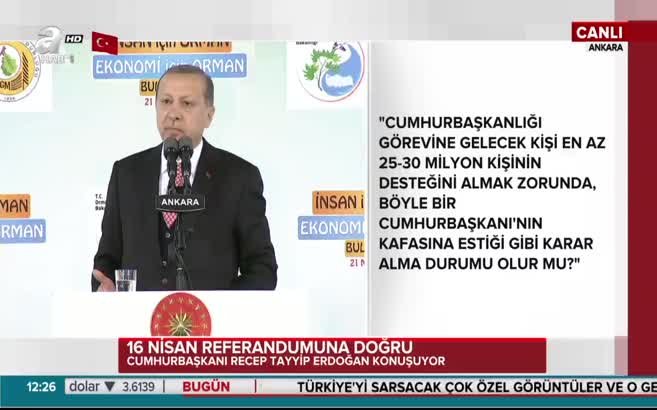 Cumhurbaşkanı Erdoğan, 'Hayırcı' takımını özetledi