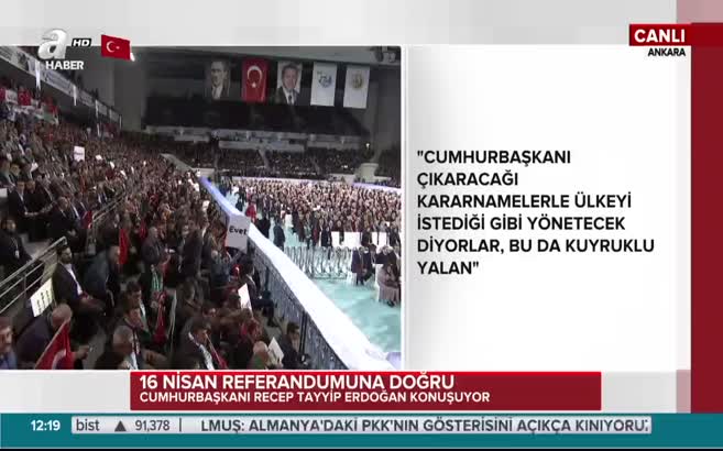 Erdoğan, 'hayır'cıların yalanlarına yanıt verdi