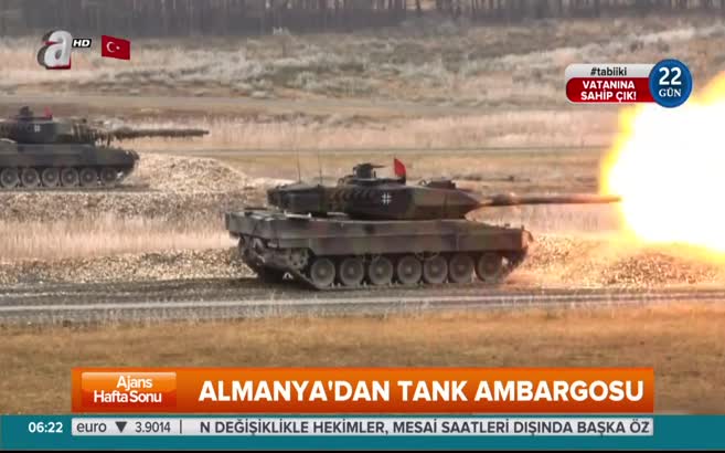 Almanya'dan tank ambargosu