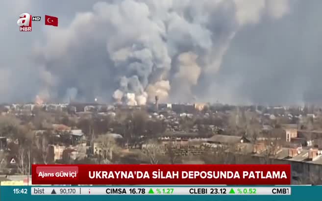 Ukrayna'da silah deposunda patlama
