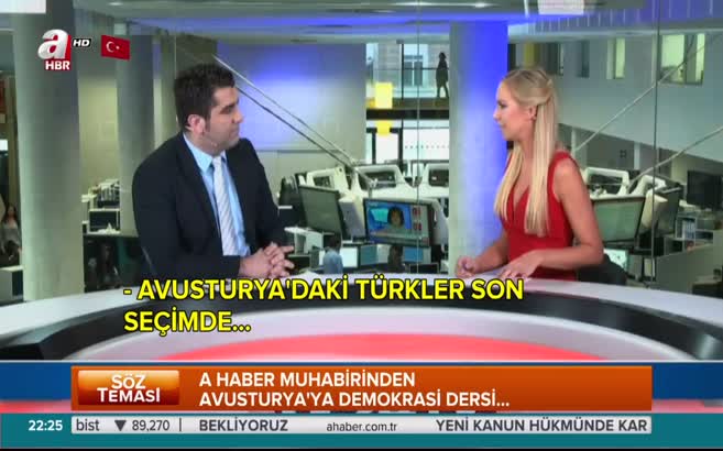 A Haber muhabirinden Avusturya'ya demokrasi dersi