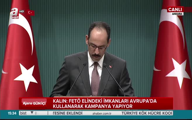 İbrahim Kalın'dan Fırat Kalkanı açıklaması