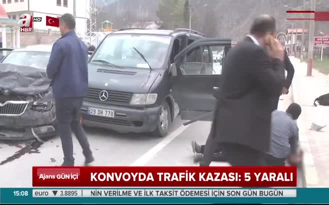Milli Savunma Bakanı Fikri Işık'ın konvoyunda kaza