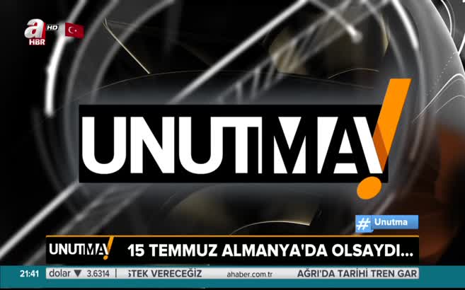 15 Temmuz Almanya'da olsaydı ne olurdu?