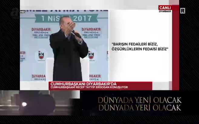 Cumhurbaşkanı Erdoğan: Türkiye Diyarbakır'sız olmaz!