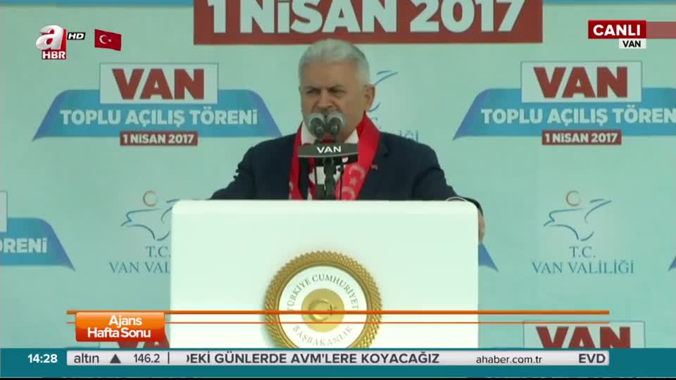 Başbakan Yıldırım Van'da konuştu