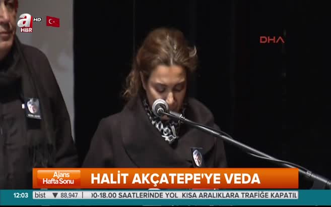 Halit Akçatepe'nin kızından duygusal veda