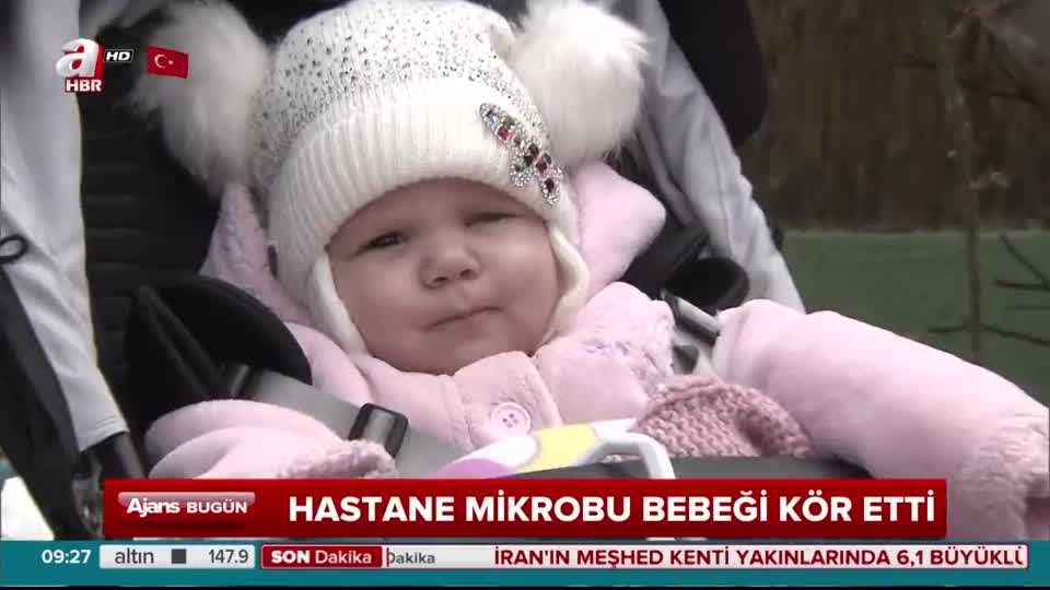 Hastane mikrobu bebeği kör etti!