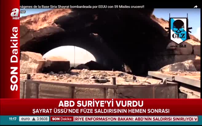 ABD'nin vurduğu Şayrat Hava Üssü'nün ilk görüntüler yayınlandı
