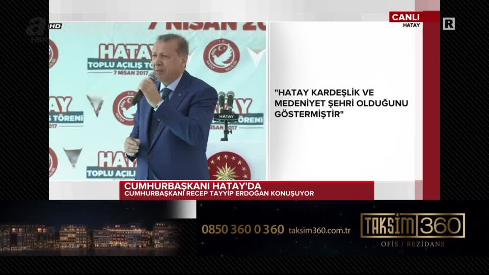 Cumhurbaşkanı Erdoğan Hatay’da vatandaşlara hitap etti