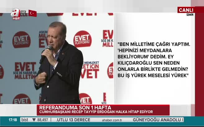 Erdoğan: Avrupa'nın gönlü hoş olsun diye ülkemizi terör örgütüne mi teslim edelim!
