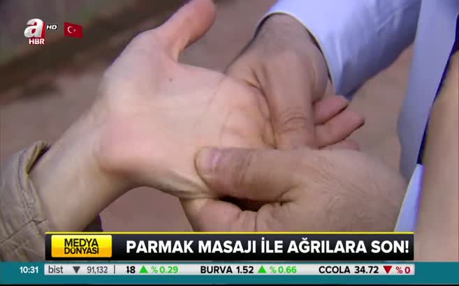 Baş, eklem, mide ağrılarına parmak masajı ile çözüm