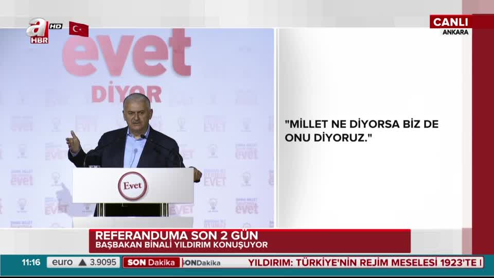 Başbakan Yıldırım: Kılıçdaroğlu, korkutarak milleti ikna edemezsiniz!
