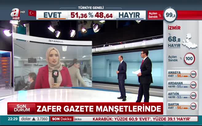 İşte Takvim Gazetesi'nin referandum manşeti