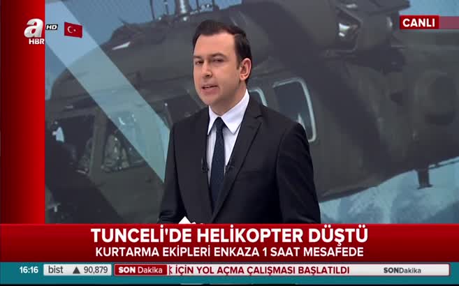 Düşen helikopter görüldü