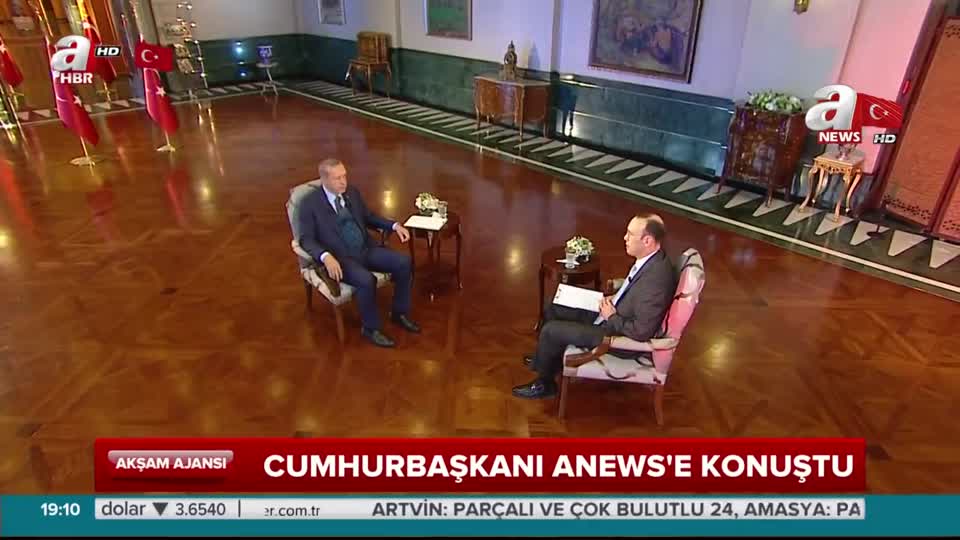 Cumhurbaşkanı Erdoğan ANews'e konuştu