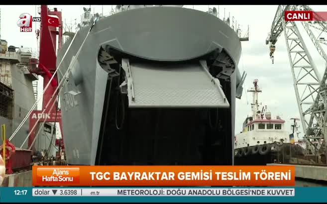 TCG Bayraktar Deniz Kuvvetleri Komutanlığına teslim edildi