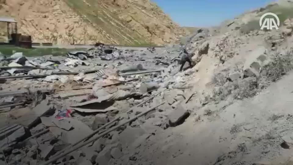 Sincar’da ilk kez vurulan terör hedefleri görüntülendi