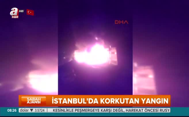 İstanbul'da korkutan yangın