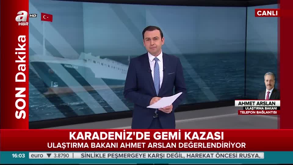 Bakan Arslan’dan Kilyos’ta batan Rus savaş gemisi hakkında açıklama