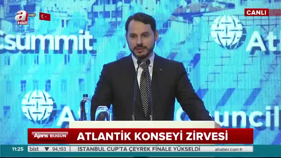 Bakan Albayrak Atlantik Konseyi Zirvesi'nde konuştu