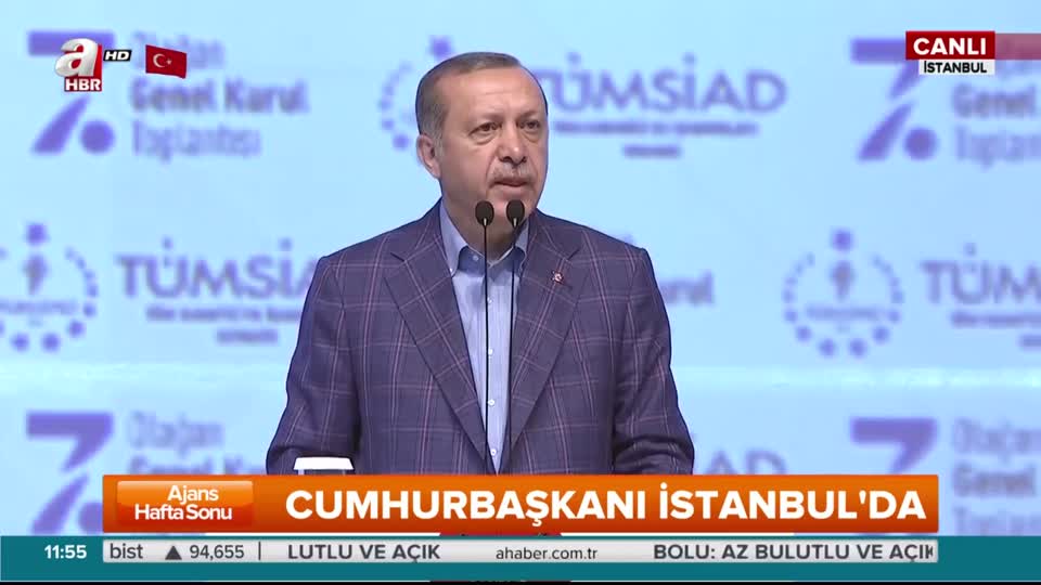 Cumhurbaşkanı Erdoğan konuşmasına dua ile başladı