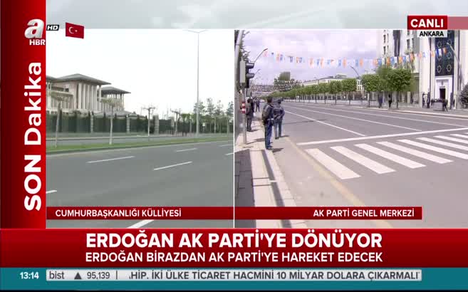 Cumhurbaşkanı Erdoğan, AK Parti Genel Merkezi'ne böyle geldi