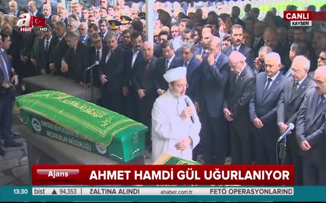Abdullah Gül'ün babası için cenaze töreni düzenlendi