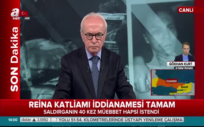 Reina katliamcısına istenen ceza belli oldu