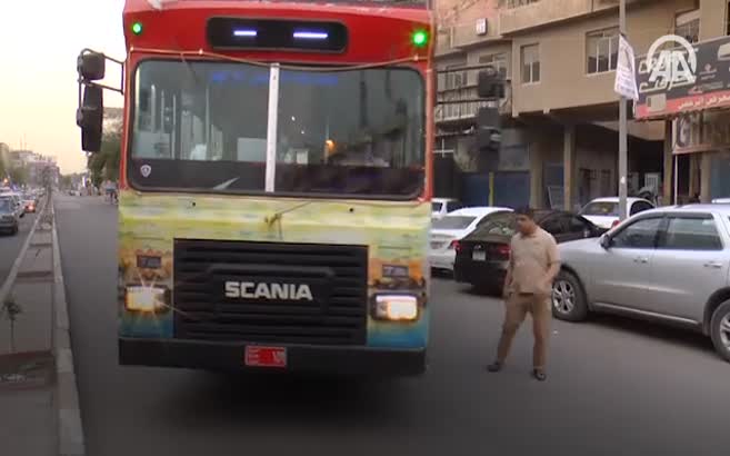 Bağdat'ta "otobüs lokanta"