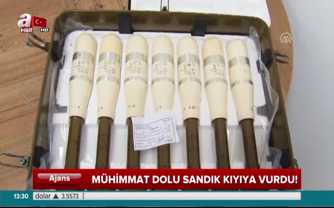 Sakarya'da mühimmat dolu esrarengiz sandık kıyıya vurdu