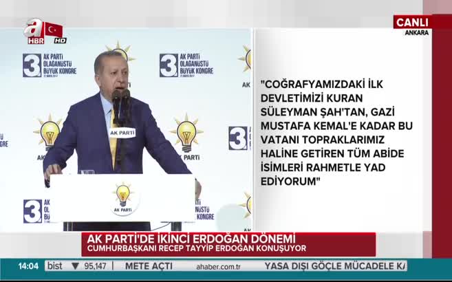 Cumhurbaşkanı Erdoğan, konuşmasına Fatiha Sûresi ile başladı