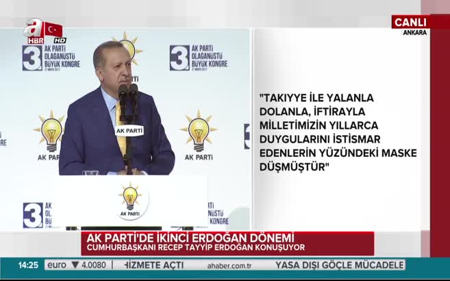 Cumhurbaşkanı Erdoğan AK Parti kongresinde "15 Temmuz şiiri" okudu