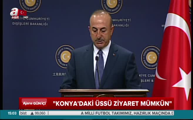 Mevlüt Çavuşoğlu’ndan Alman Bakan Gabriel’e: Konya’daki üssü ziyaret mümkün