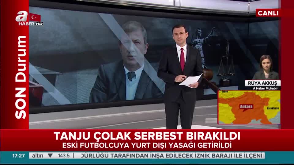 Tanju Çolak serbest bırakıldı