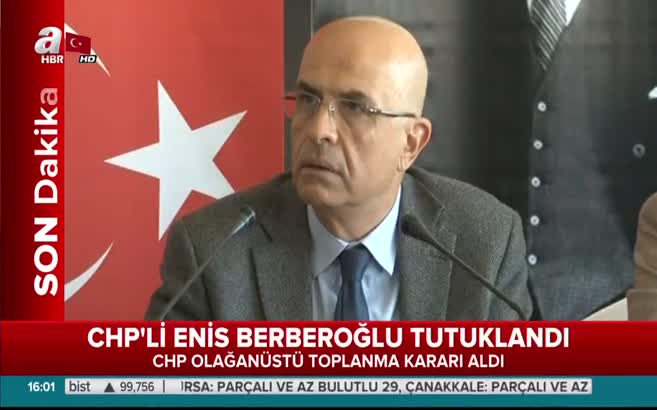CHP'li Enis Berberoğlu için tutuklama kararı